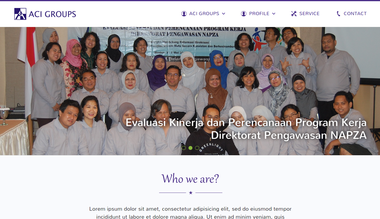 Website Profile ACI Groups