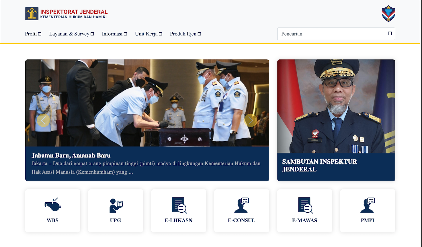 Website Itjen Kumham – DJKI