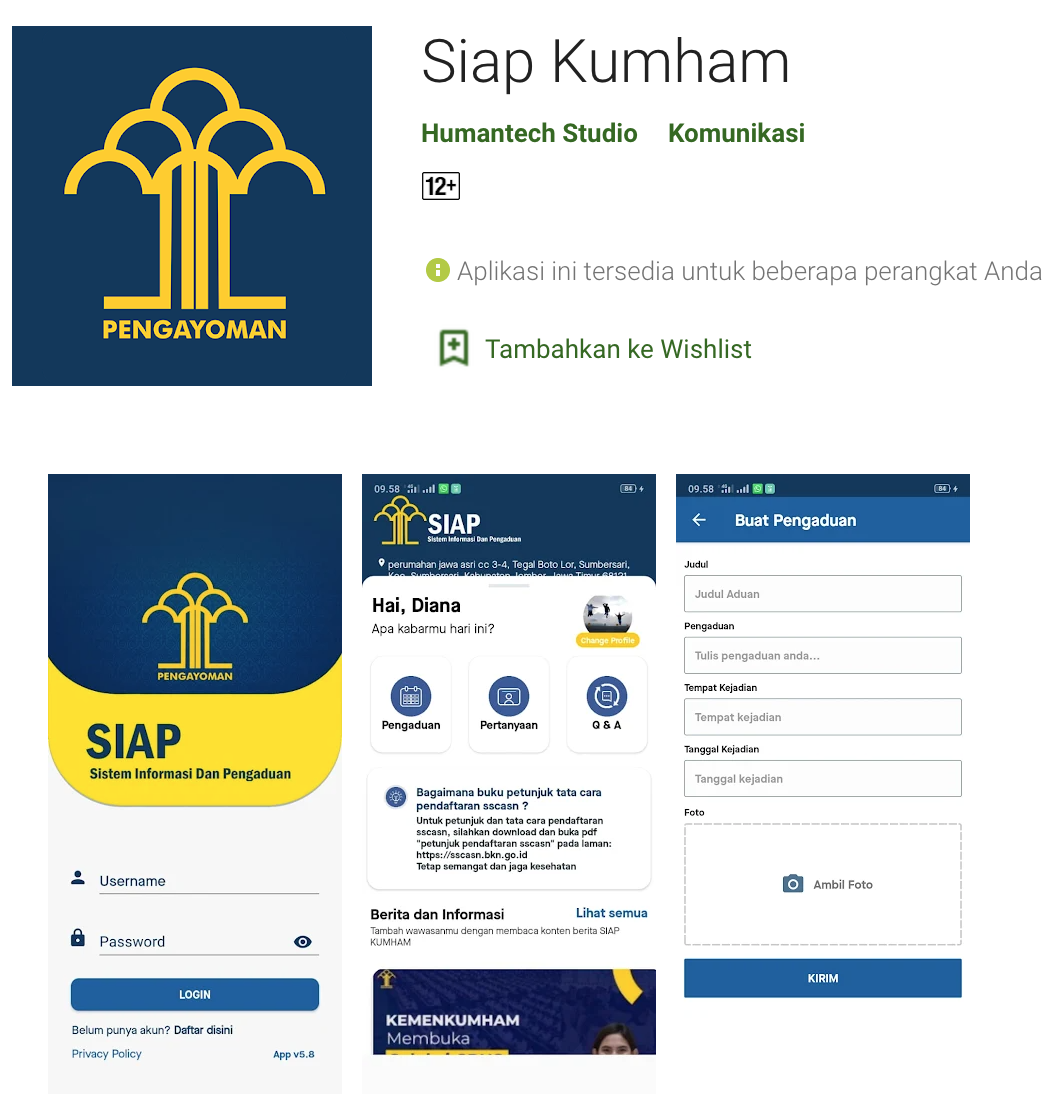 Siapp Kumham mobile Apps