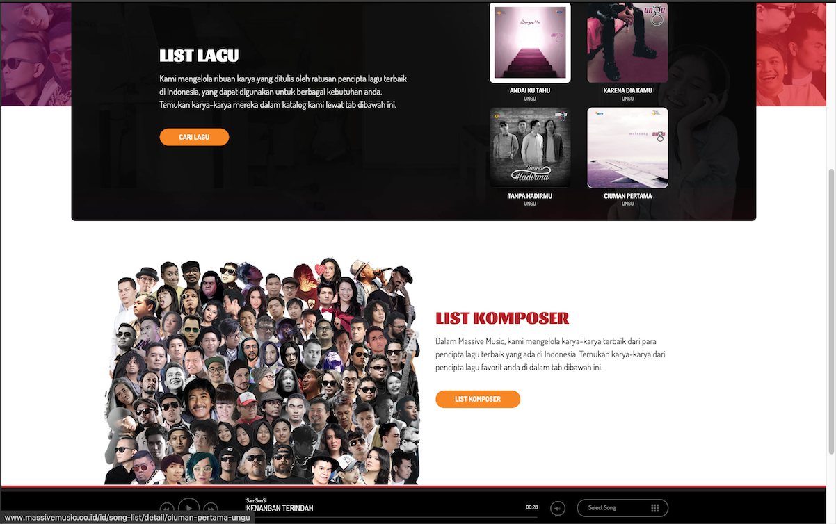 Website Massive Music
