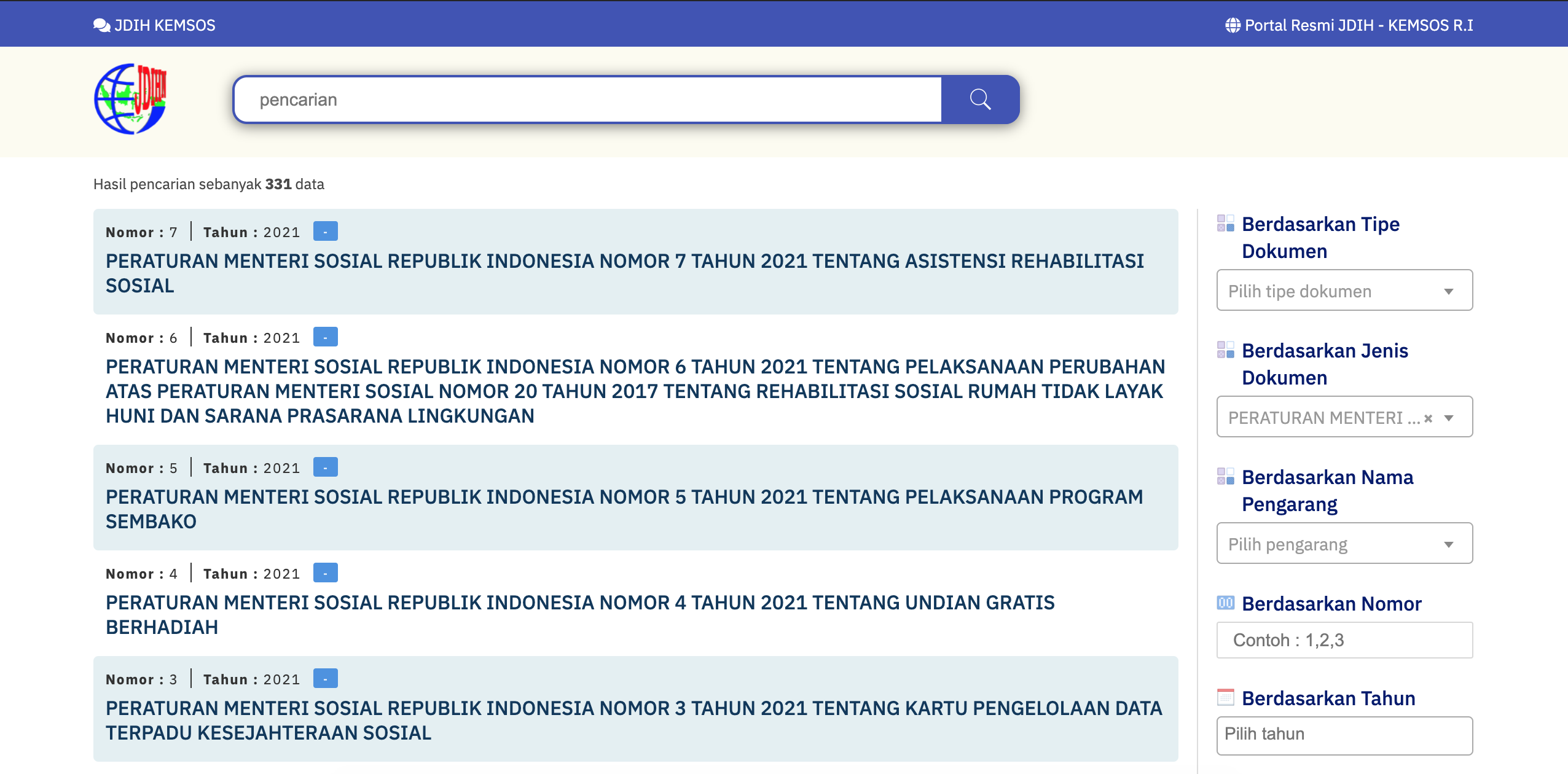 Jaringan Dokumen dan Informasi Hukum