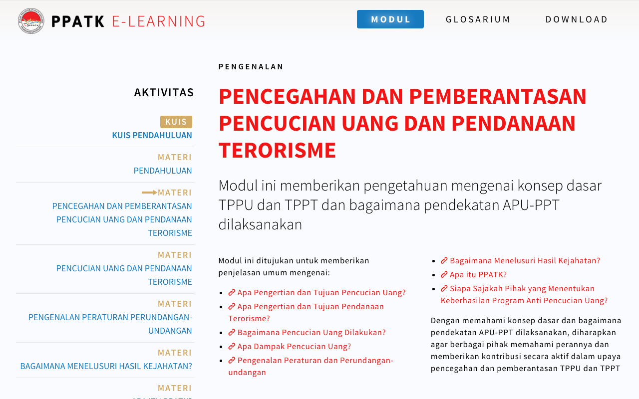 E-Learning PPATK