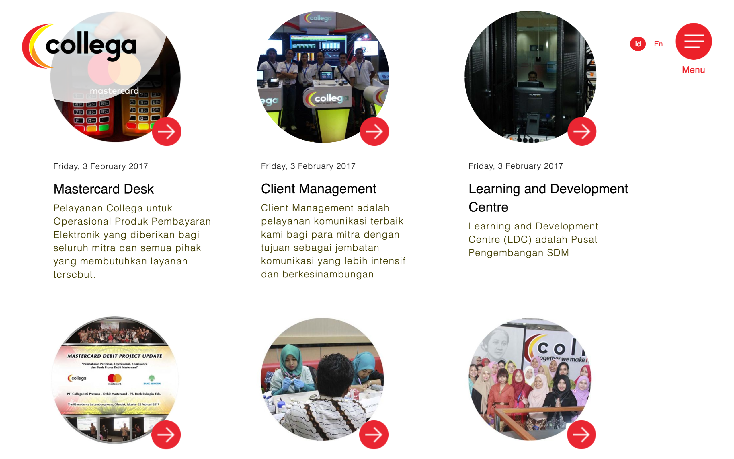 Website Profile Collega Inti Pratama