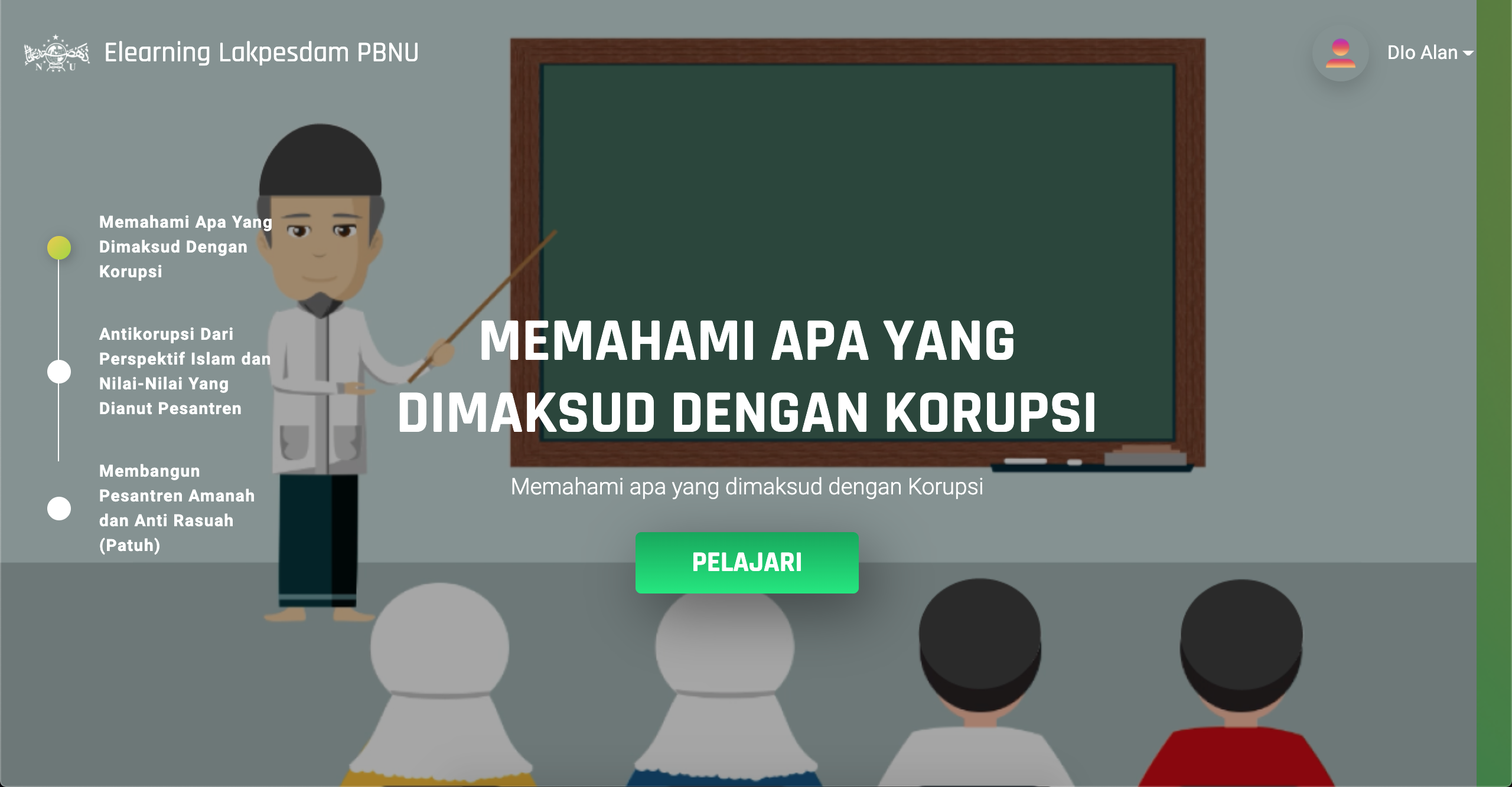 E-Learning Lakpesdam PBNU