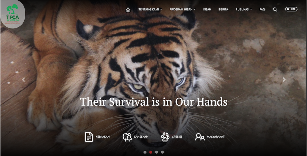 Website TFCA Sumatera Redesign