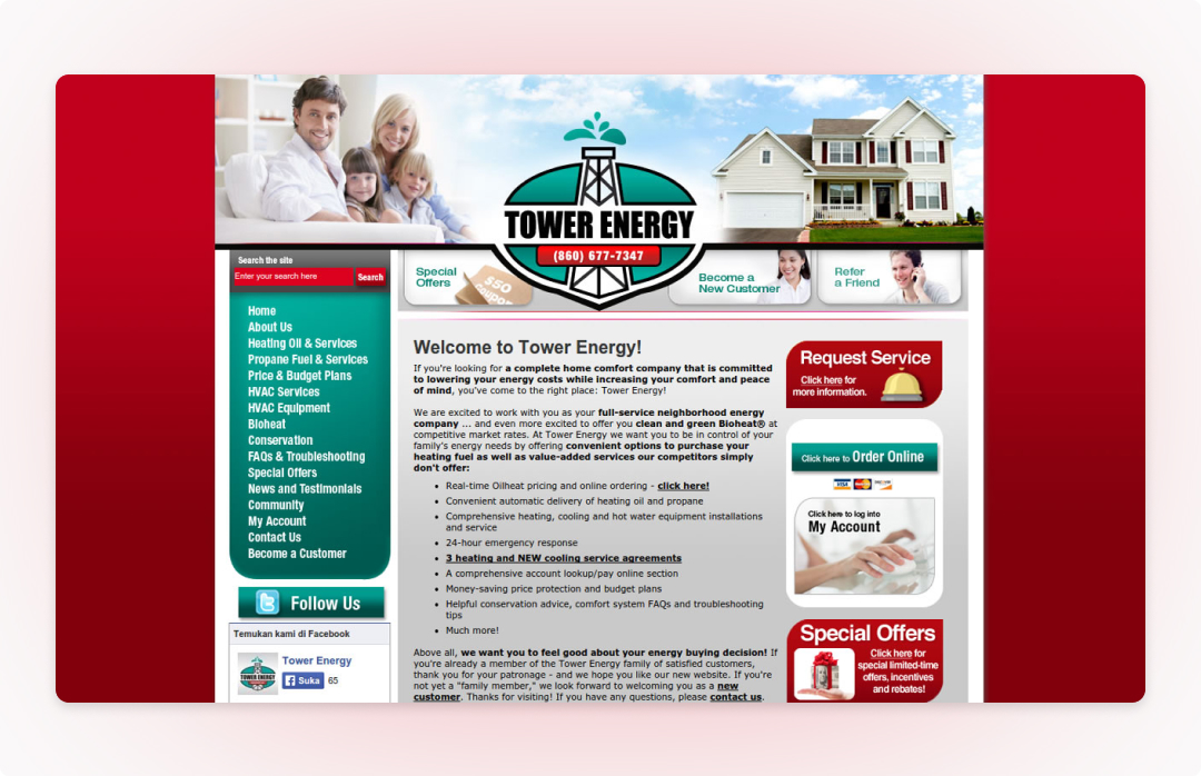 Website Profile Tower Energy