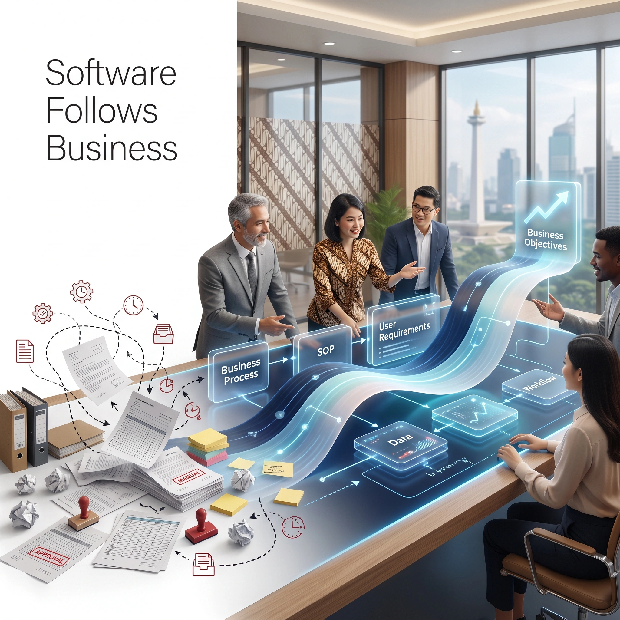 Software Seharusnya Mengikuti Bisnis: Mengapa Custom Software Development Semakin Penting